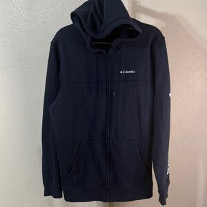 Columbia Dark Blue Full-Zip Hoodie